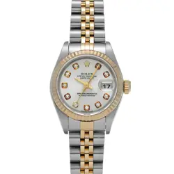 USED ROLEX DATEJUST 79173G SILVER CASE SIZE 26×26MM LADIES WATCH #422815