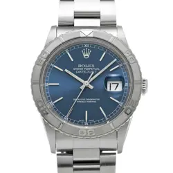 USED ROLEX DATEJUST THUNDERBIRD 16264 BLUE MEN'S WATCH #433715