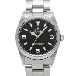 USED ROLEX EXPLORER 14270 BLACK CASE SIZE 36×36MM MEN'S WATCH #4412615