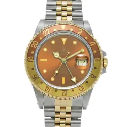 USED ROLEX GMT MASTER II 16713 BROWN CASE SIZE 40×40MM MEN'S WATCH #411915