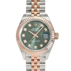 USED ROLEX DATEJUST 279171G GREEN LADIES WATCH #41315