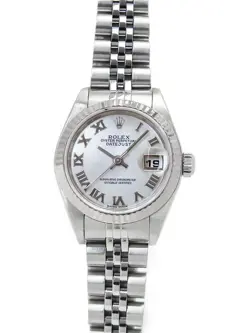 USED ROLEX DATEJUST 79174NR WHITE CASE SIZE 28MM LADIES WATCH #41515