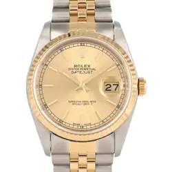 AUTHENTIC ROLEX DATEJUST 16233 SSXYG AUTOMATIC #L  #260-006-758-6318