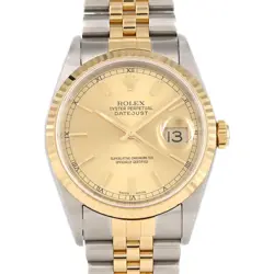 AUTHENTIC ROLEX DATEJUST 16233 SSXYG AUTOMATIC SERIAL INFO:K SERIAL  #270-004...