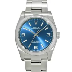 USED ROLEX OYSTER PERPETUAL 36 116000 BLUE MEN'S WATCH #411315