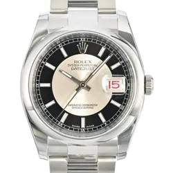 USED ROLEX DATEJUST 116200 SILVER CASE SIZE 36MM MEN'S WATCH #422215