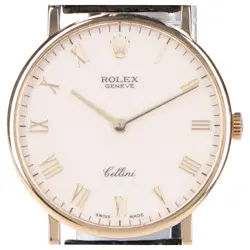 ROLEX 5112 E-SERIES 750 CAL.1601 ROMAN COMPUTER DIAL CELLINI HAND WINDING WATCH
