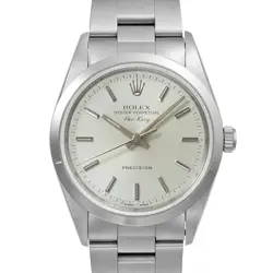 USED ROLEX AIR KING 14000 SILVER CASE SIZE 34MM×34MM MEN'S WATCH #436315