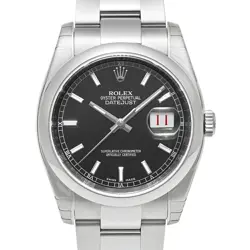 USED ROLEX DATEJUST 116200 BLACK CASE SIZE 36MM×36MM MEN'S WATCH #432215