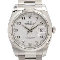 ROLEX DATEJUST 116200 SS AT WHITE DIAL 1 EXTRA LINK