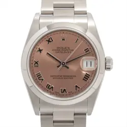 ROLEX DATEJUST 78240 SS AT PINK-FACE 2 EXTRA LINKS