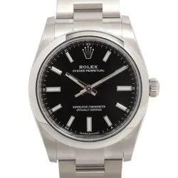 ROLEX OYSTER PERPETUAL 124200 SS AT BLACK DIAL