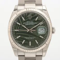 ROLEX DATEJUST 126234 SS×WG AT PALM DIAL 2 EXTRA LINKS