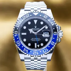 NEW 2025 ROLEX GMT-MASTER II BATGIRL JUBILEE STEEL 40MM 126710BLNR - FULL SET