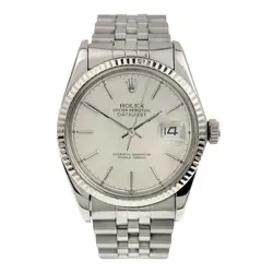 ROLEX DATEJUST STAINLESS STEEL SILVER DIAL 36MM AUTOMATIC MEN’S WATCH 16014