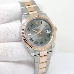 ROLEX 126331 DATEJUST 41 18K/SS WITH SLATE ROMAN DIAL ON OYSTER