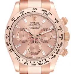 ROLEX COSMOGRAPH DAYTONA ROSE GOLD DIAMOND EVEROSE MENS WATCH 116505 BOX CARD