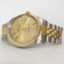 ROLEX DATEJUST 36MM 18KT YELLOW GOLD & STAINLESS STEEL GOLD DIAL JUBILEE 16013