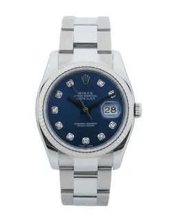 ROLEX DATEJUST 36 BLUE DIAMOND DIAL / 116234 / 2014
