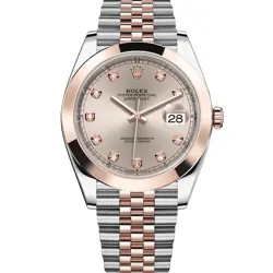 ROLEX DATEJUST 41 126301 SUNDUST DIAMOND, JUBILEE BRACELET - PRE-OWNED