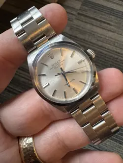 ROLEX AIR KING OYSTER PERPETUAL 5500 VINTAGE CAL.1520 AUTOMATIC MEN'S 1987