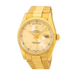 ROLEX 18K YELLOW GOLD 36MM DAY DATE PRESIDENT 118238 BOX WARRANTY