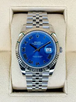 NEW 2025 ROLEX DATEJUST 41MM 126334 JUBILEE BLUE ROMAN NUMERAL DIAL