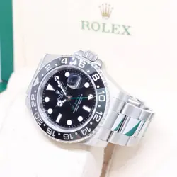 ROLEX 40MM BLACK DIAL GMT MASTER 2 REF: 116710LN (V SERIES)