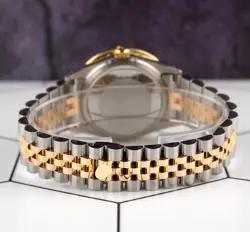 Rolex Datejust 36mm YG/Steel 2.50ct Diamonds Green Dial Hidden Clasp Watch