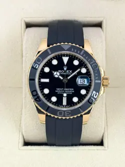 2024 ROLEX YACHT-MASTER 42MM 226658 YELLOW GOLD OYSTERFLEX BLACK DIAL