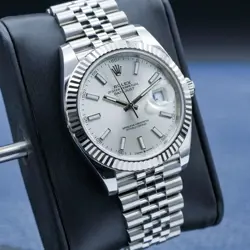 Rolex Datejust 126334 Silver Dial Fluted Jubilee 41mm 2025 NEW Box & Papers
