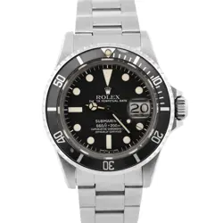 2025 SERVICE ROLEX SUBMARINER DATE PATINA BLACK 40MM STEEL OYSTER 1680 WATCH BOX