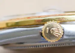 Vintage ROLEX 1601 Datejust 1969 Watch Diamond Dial Rainbow Bezel