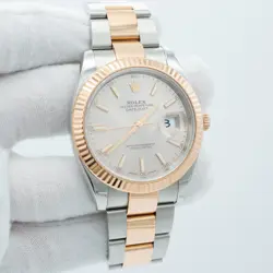 ROLEX DATEJUST 41MM 126331 TWO-TONE OYSTER SUNDUST DIAL
