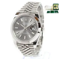 2024 ROLEX DATEJUST 126300 41MM RHODIUM SMOOTH JUBILEE BOX PAPERS