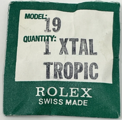 ROLEX 25-19 TROPIC MEN S WRISTWATCH CRYSTAL - WATCHMAKER REPLACEMENT PARTS