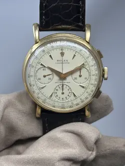 ROLEX 9162 YELLOW GOLD CHRONOGRAPH *1939 ONE OWNER*