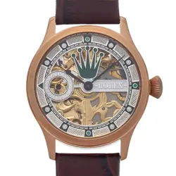 MARRIAGE WATCH ROLEX 42MM MEN WITH POCKET ARRANGEMENT ANTIQUE 1930S