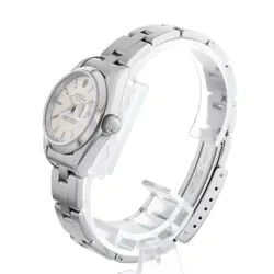 ROLEX OYSTER PERPETUAL DATE 79160 SILVER BAR P-SERIES LADIES AUTOMATIC WINDING