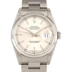 AUTHENTIC ROLEX DATEJUST 16200 SS AUTOMATIC #P  #260-007-510-8939