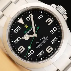 2023 NEW CARD ROLEX AIR-KING 126900 40MM GREEN BLACK STAINLESS STEEL WATCH