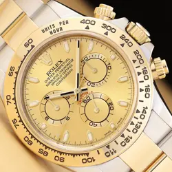 2021 CARD ROLEX DAYTONA COSMOGRAPH 116503 40MM CHAMPAGNE 18K GOLD STEEL WATCH