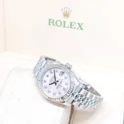 ROLEX 26MM OYSTER PERPETUAL MOP DIAMONDS DIAL LADY DATEJUST REF: 179174 (2009)