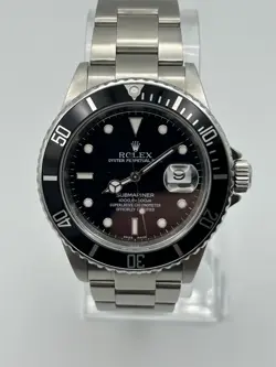2008 M SERIAL ROLEX SUBMARINER DATE 16610 16610T ENGRAVED REHAUT VERY CLEAN
