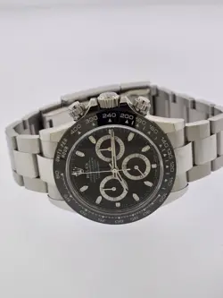 ROLEX DAYTONA 116500 S/S CERAMIC BLACK DIAL 2020 DATE COSMOGRAPH. AWESOME. B/P.