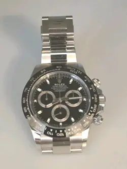 Rolex Daytona 116500 S/S Ceramic Black Dial 2020 Date Cosmograph. Awesome. B/P.