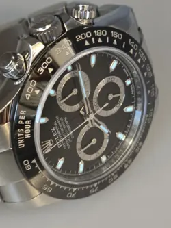 Rolex Daytona 116500 S/S Ceramic Black Dial 2020 Date Cosmograph. Awesome. B/P.