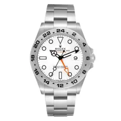 ROLEX EXPLORER II 42 POLAR WHITE DIAL STEEL MENS WATCH 226570 BOX CARD