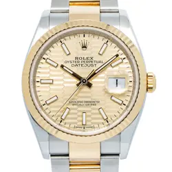 ROLEX DATEJUST 126233 2024 COMPLETE OYSTER FACTORY DIAMOND MOTIF DIAL WATCH 36MM