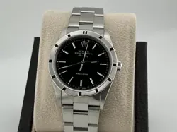 ROLEX AIR KING 14010 BLACK DIAL STAINLESS STEEL 34MM